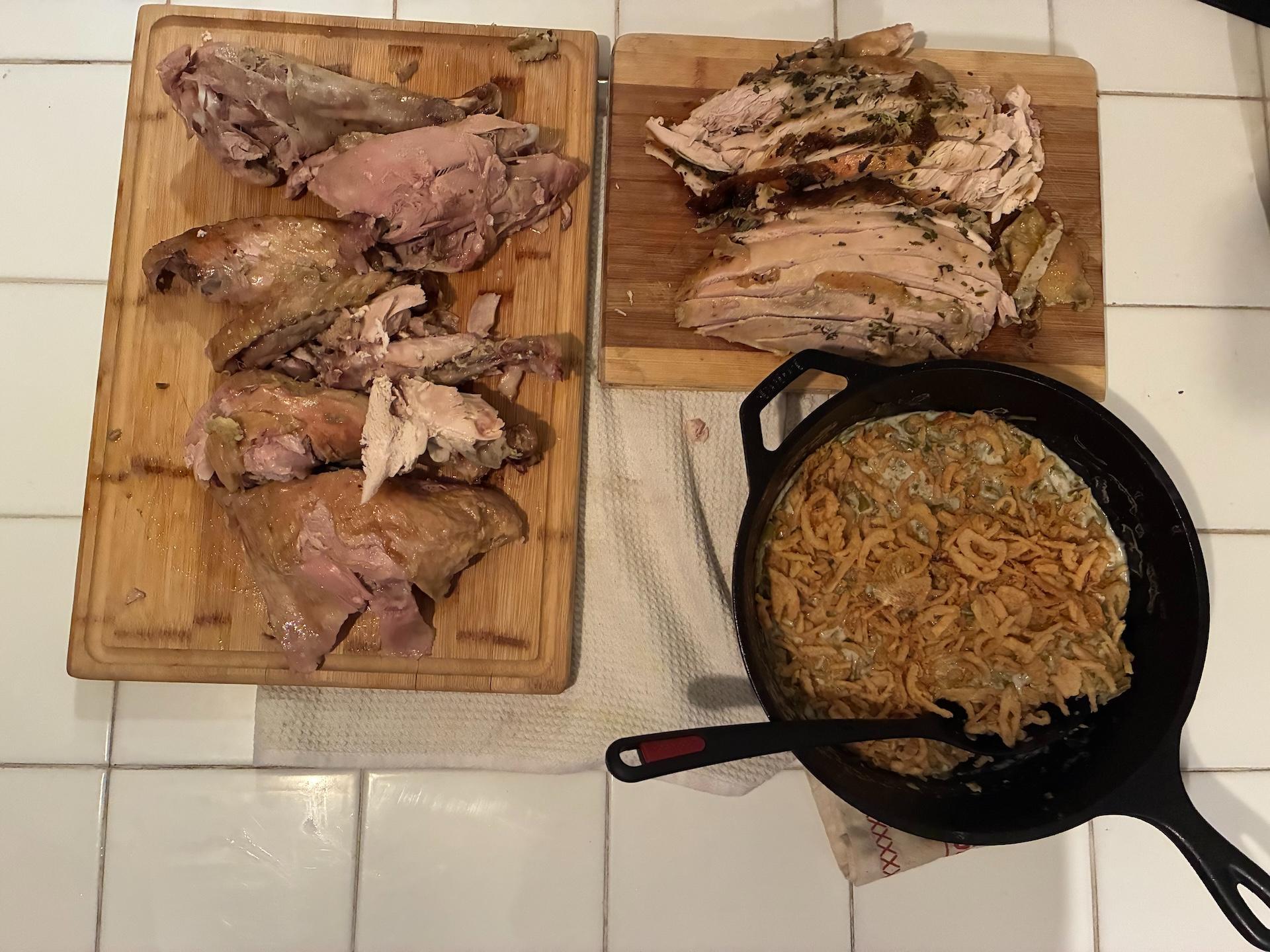 Skillet green bean casserole