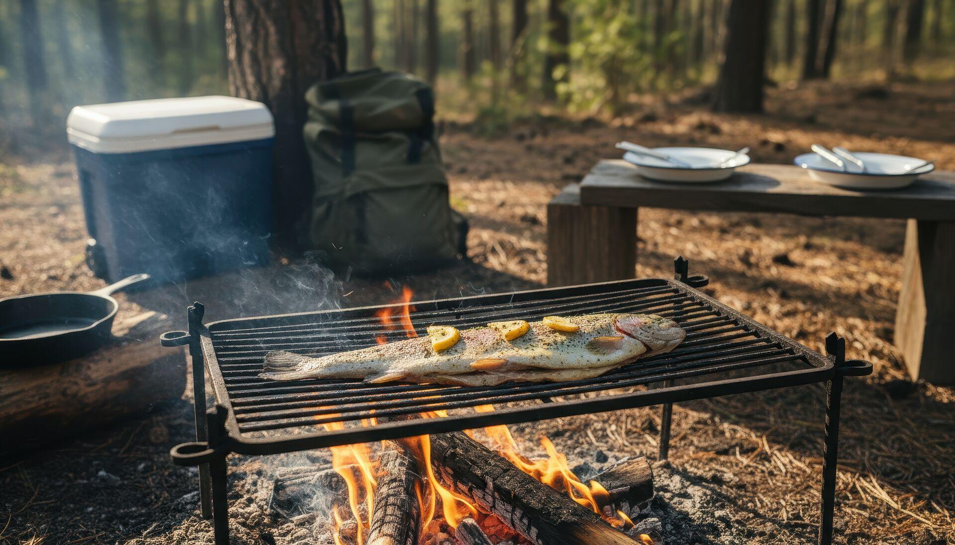 No grills on the picnic table